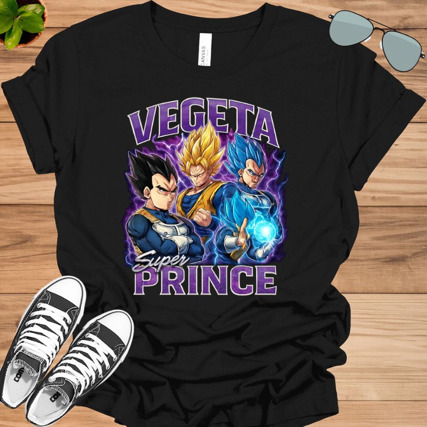 Dragon Ball Vegeta T-Shirt | Saiyan Prince Anime Tee