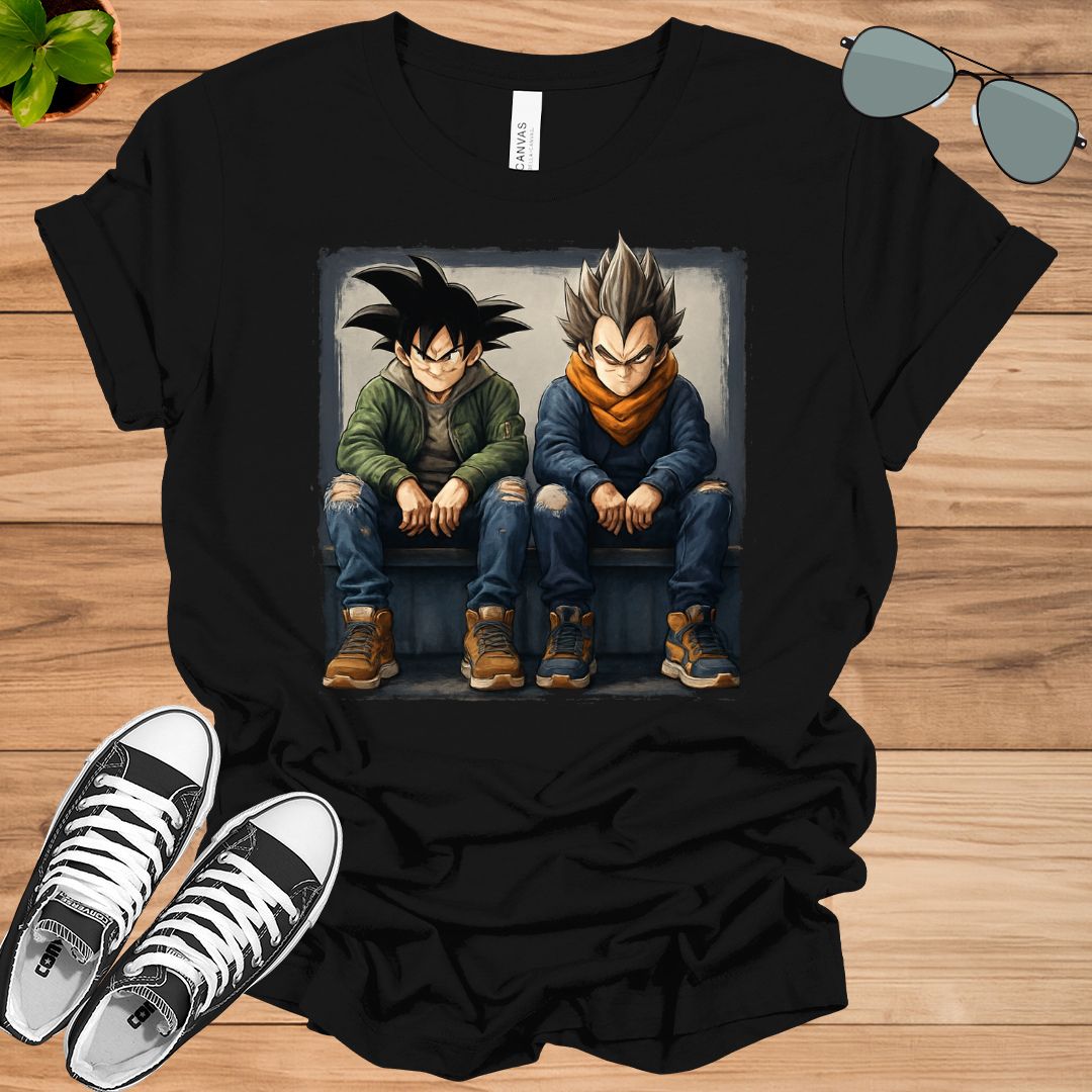 Unisex Goku Vegeta T-Shirt | Dragon Ball Anime Streetwear Tee