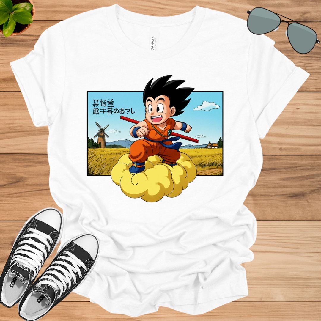 Cute Goku T-Shirt | Dragon Ball Anime Graphic Tee