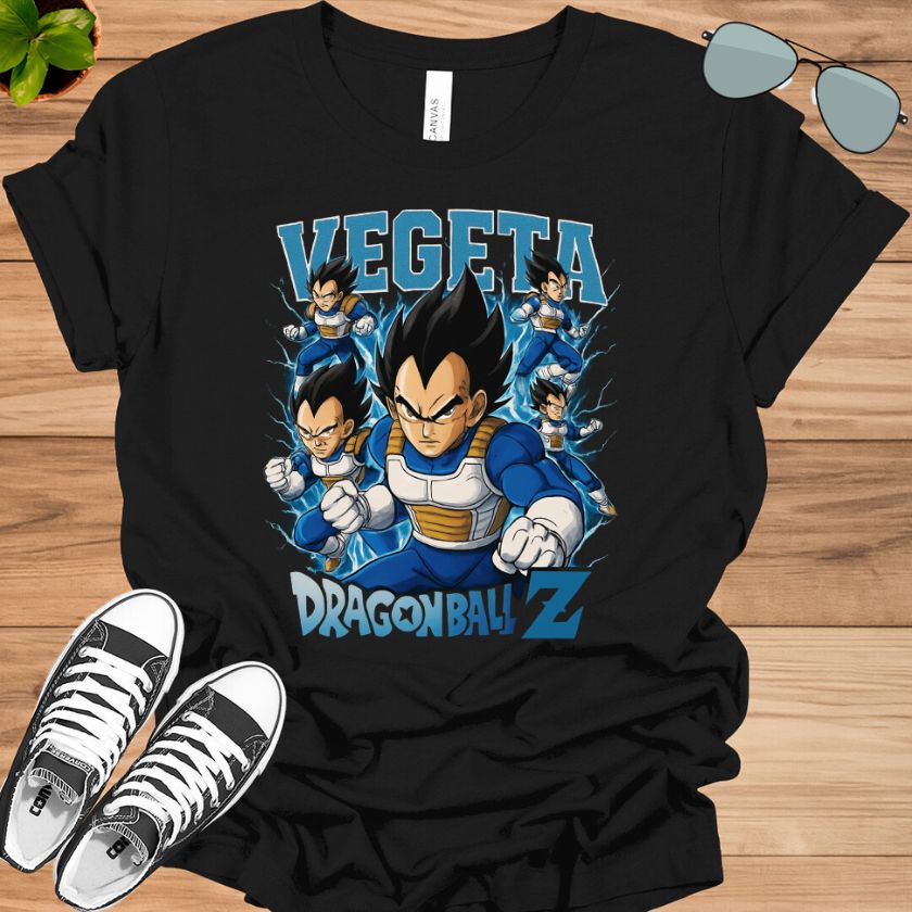 Dragon Ball Z Vegeta T-Shirt | Saiyan Warrior Anime Tee