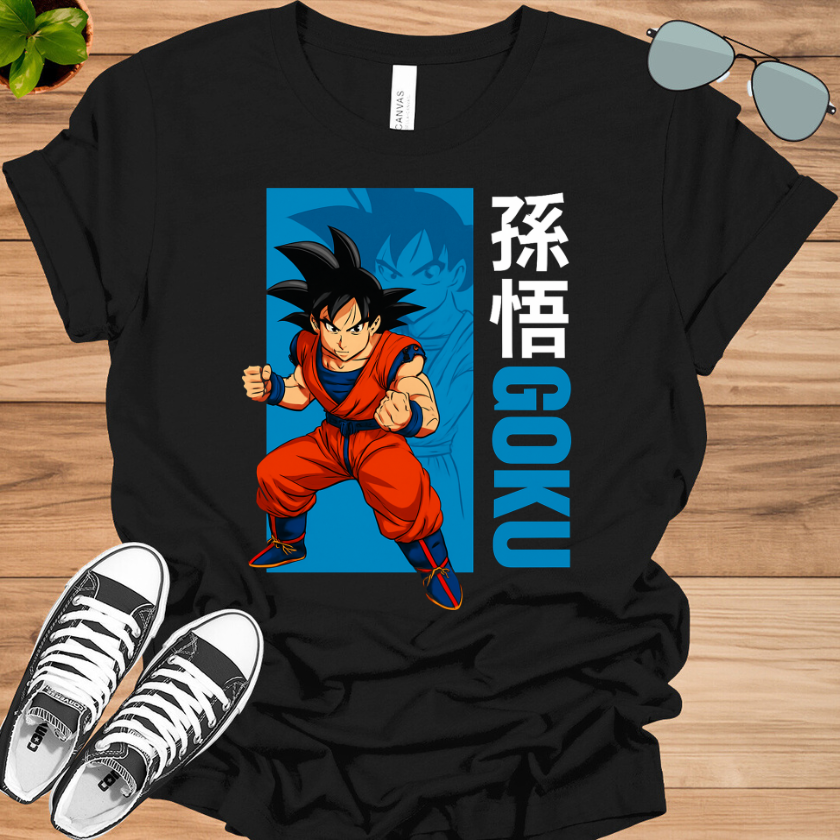 Dragon Ball Goku Kanji Black T-Shirt | Classic Anime Tee