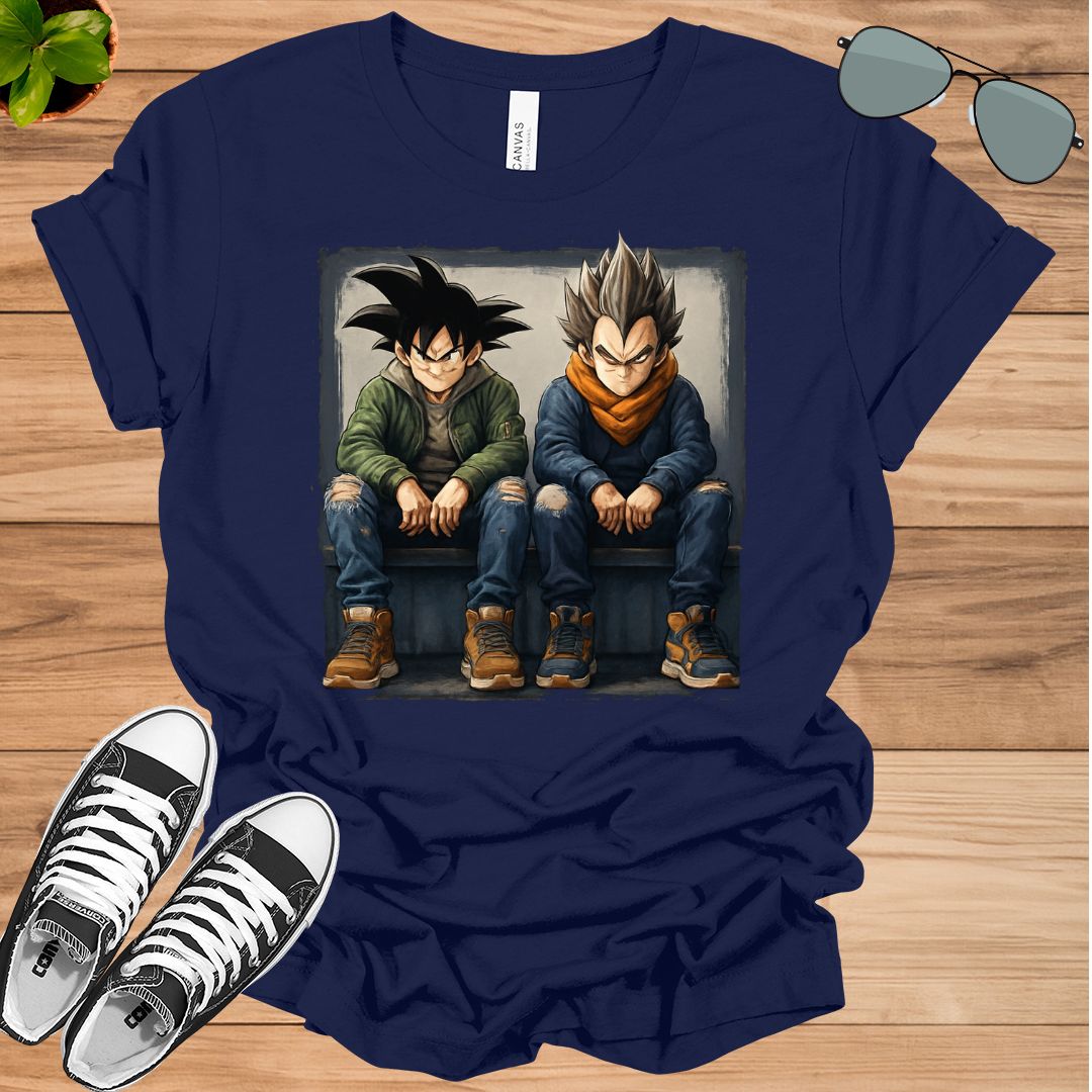 Unisex Goku Vegeta T-Shirt | Dragon Ball Anime Streetwear Tee