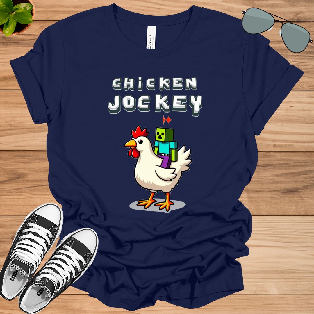 Chicken Jockey Video Game Viral Gamer Meme Unisex t-shirt