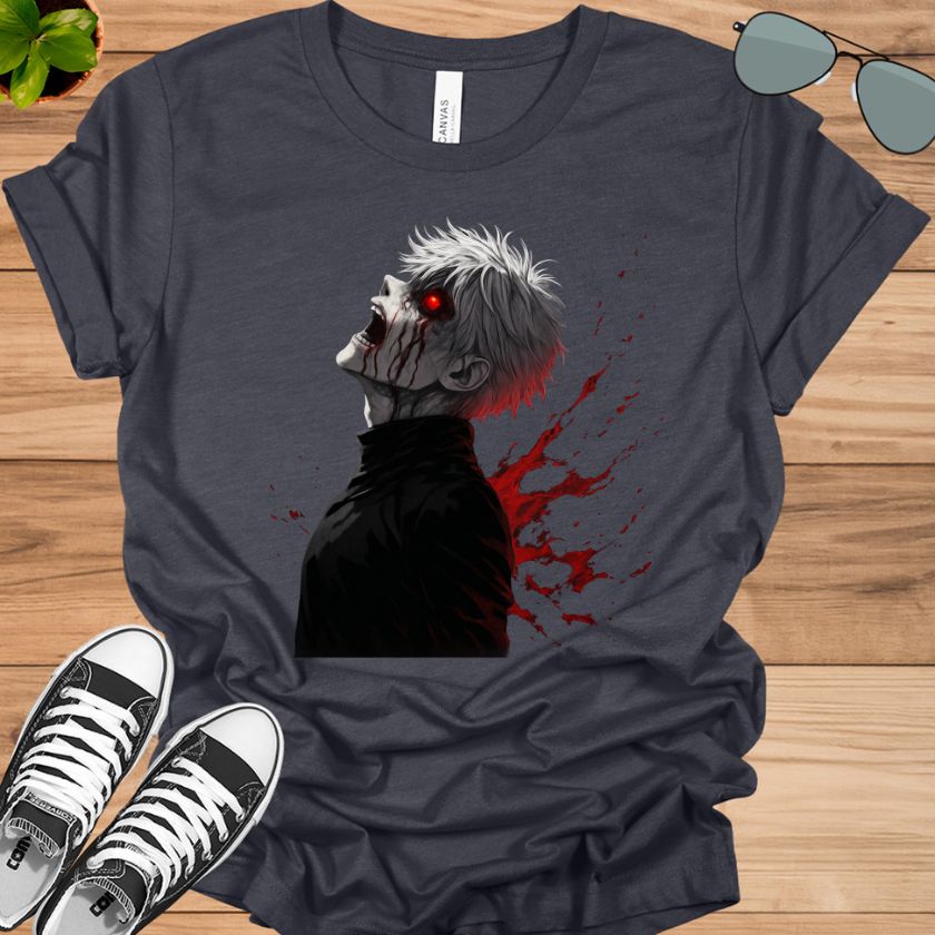 Tokyo Ghoul Ken Kaneki T-Shirt | Unisex Washed Anime Graphic Tee