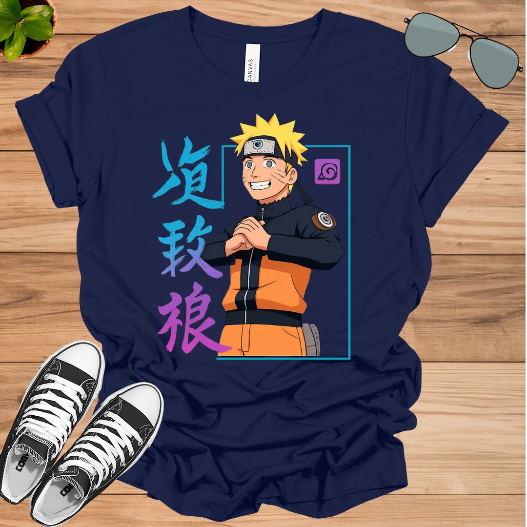 Naruto Uzumaki Neon Glow Graphic T-Shirt | Unisex Anime Streetwear Tee