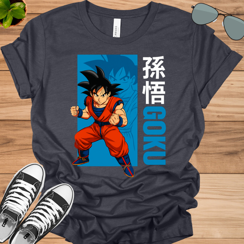 Dragon Ball Goku Kanji Black T-Shirt | Classic Anime Tee
