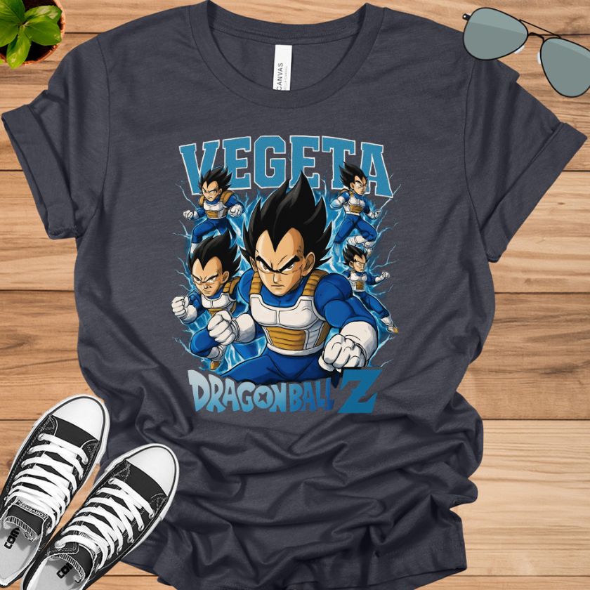 Dragon Ball Z Vegeta T-Shirt | Saiyan Warrior Anime Tee