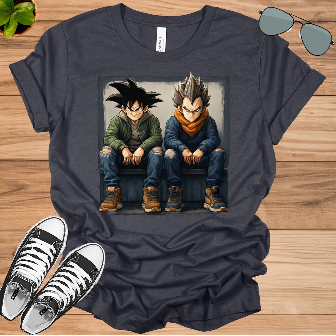 Unisex Goku Vegeta T-Shirt | Dragon Ball Anime Streetwear Tee