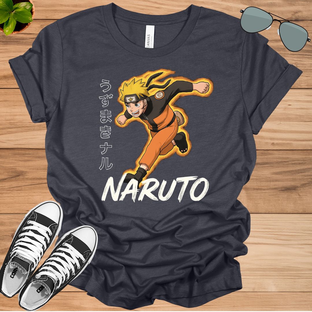 Naruto Uzumaki Run T-Shirt | Unisex Anime Graphic Tee