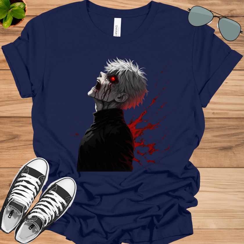 Tokyo Ghoul Ken Kaneki T-Shirt | Unisex Washed Anime Graphic Tee