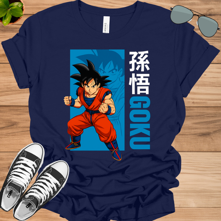 Dragon Ball Goku Kanji Black T-Shirt | Classic Anime Tee