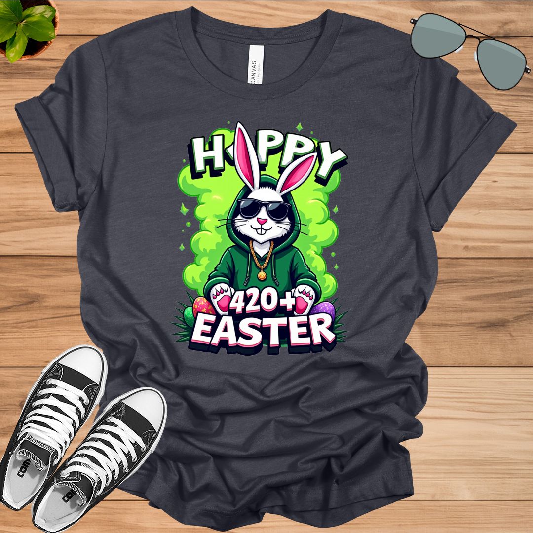 Happy Easter Funny 4/20 Day Easter Bunny Rabbit Men Women T-Shirt