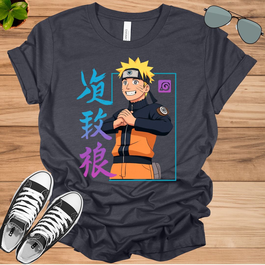 Naruto Uzumaki Neon Glow Graphic T-Shirt | Unisex Anime Streetwear Tee