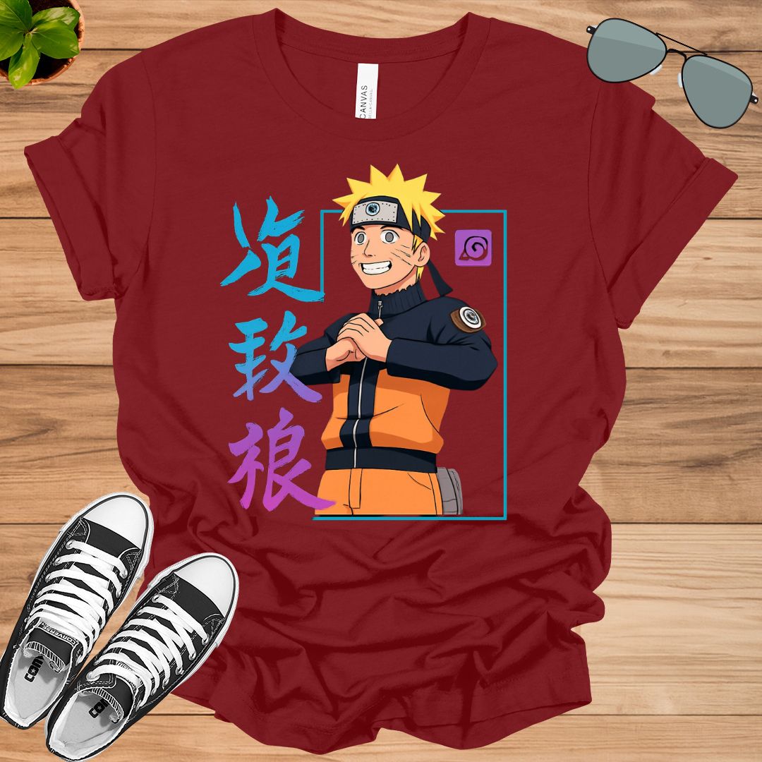 Naruto Uzumaki Neon Glow Graphic T-Shirt | Unisex Anime Streetwear Tee