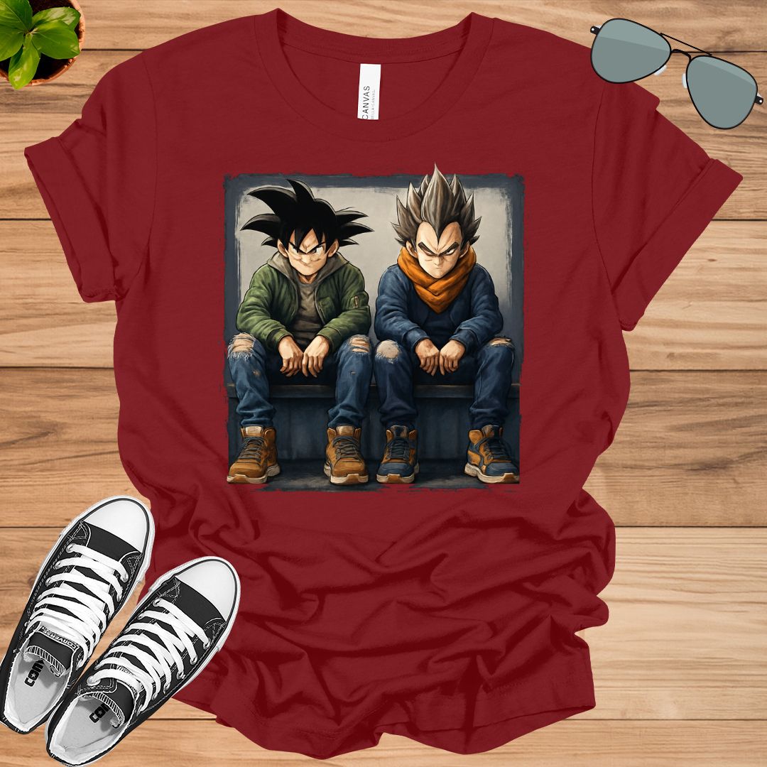 Unisex Goku Vegeta T-Shirt | Dragon Ball Anime Streetwear Tee