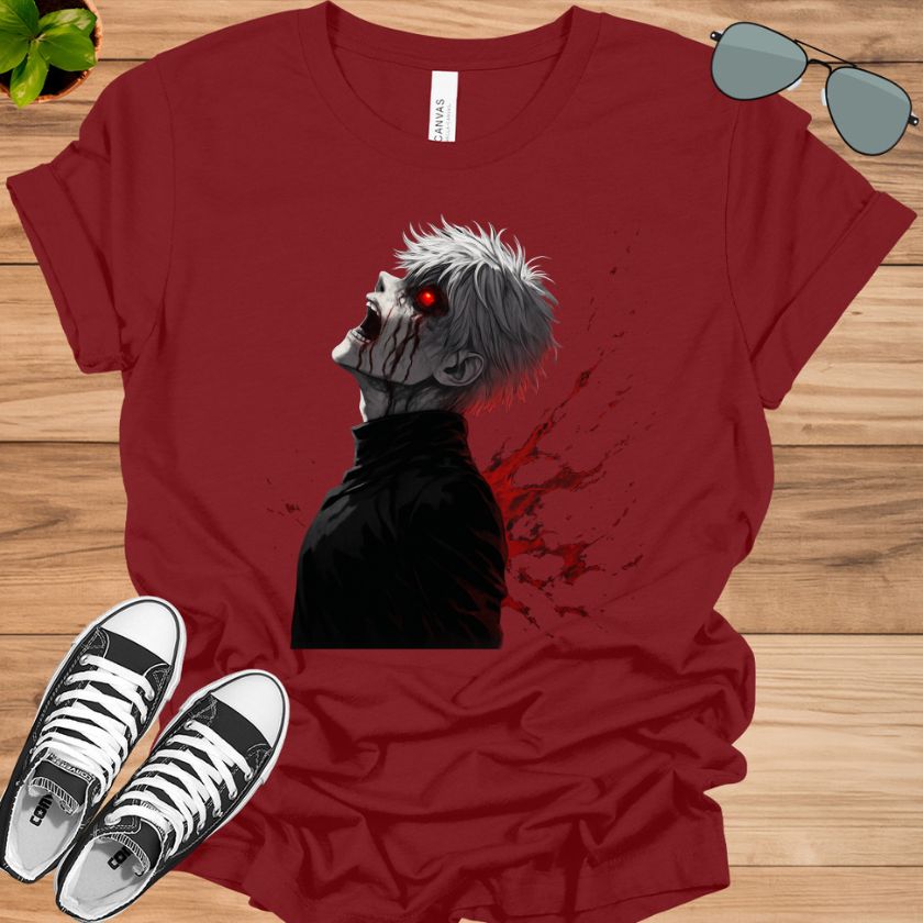 Tokyo Ghoul Ken Kaneki T-Shirt | Unisex Washed Anime Graphic Tee