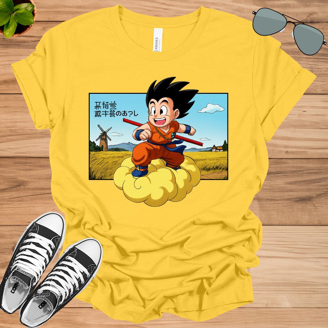 Cute Goku T-Shirt | Dragon Ball Anime Graphic Tee