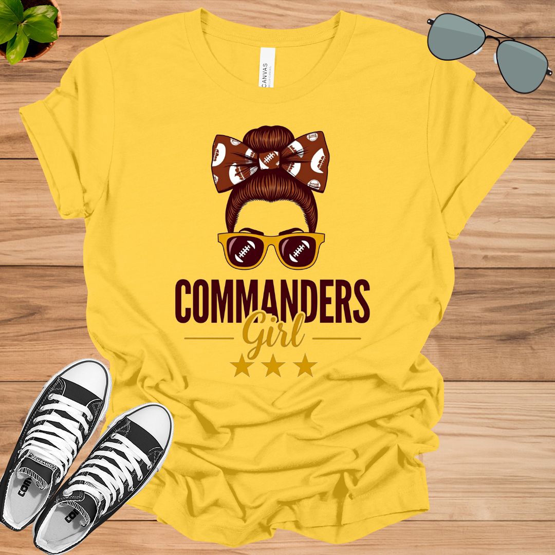 Commanders girl, Fan Football, Family Football Commanders woman Unisex t-shirt