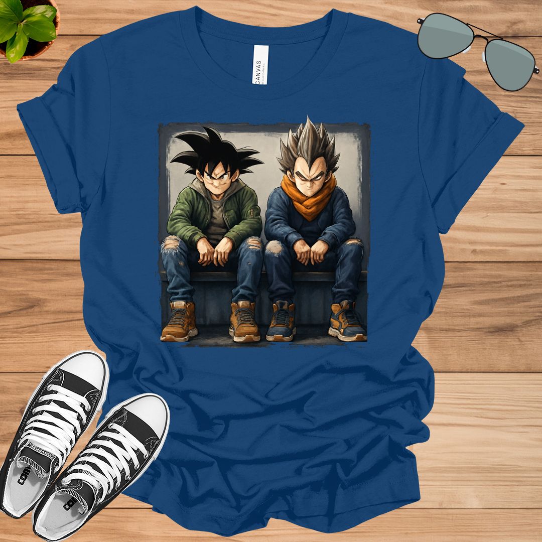 Unisex Goku Vegeta T-Shirt | Dragon Ball Anime Streetwear Tee