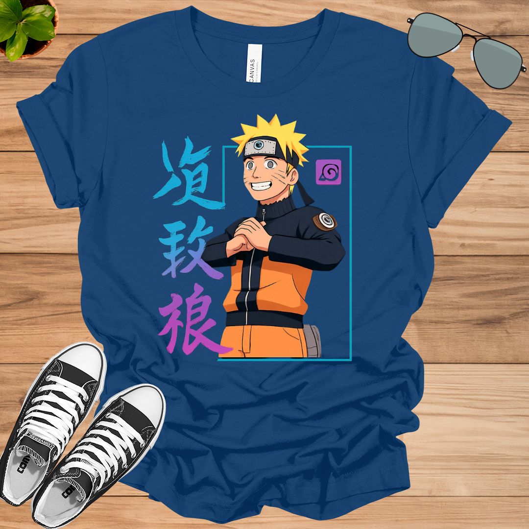 Naruto Uzumaki Neon Glow Graphic T-Shirt | Unisex Anime Streetwear Tee
