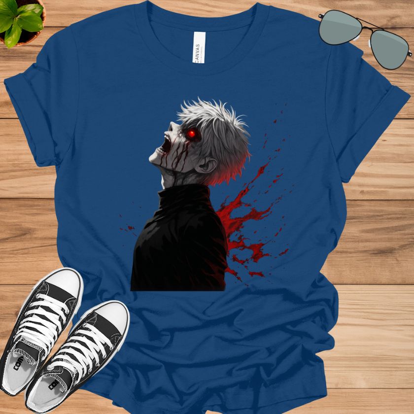 Tokyo Ghoul Ken Kaneki T-Shirt | Unisex Washed Anime Graphic Tee