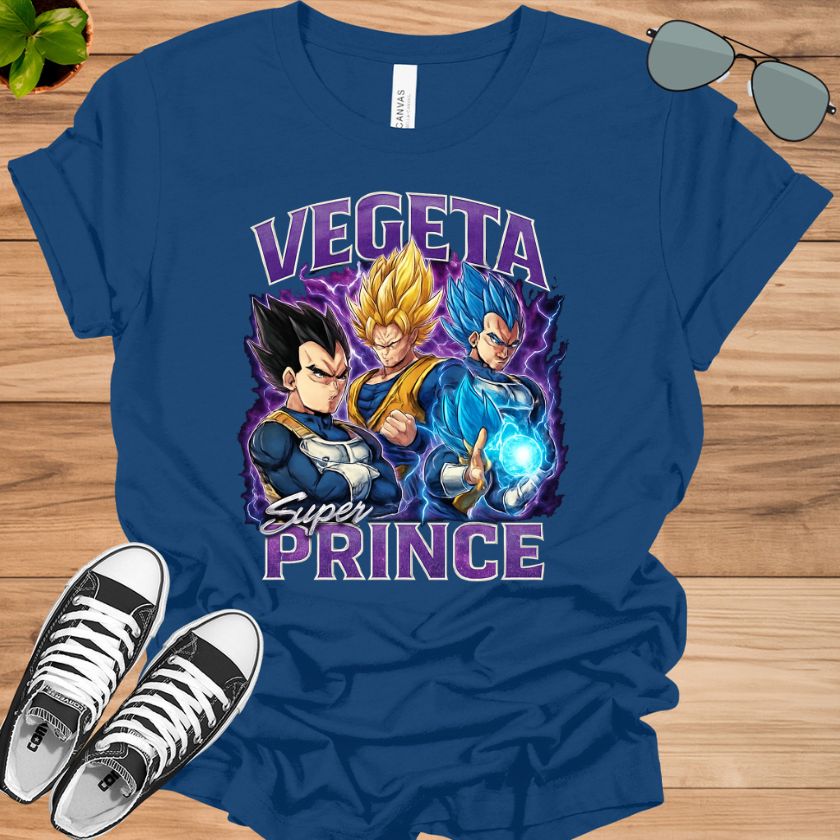 Dragon Ball Vegeta T-Shirt | Saiyan Prince Anime Tee