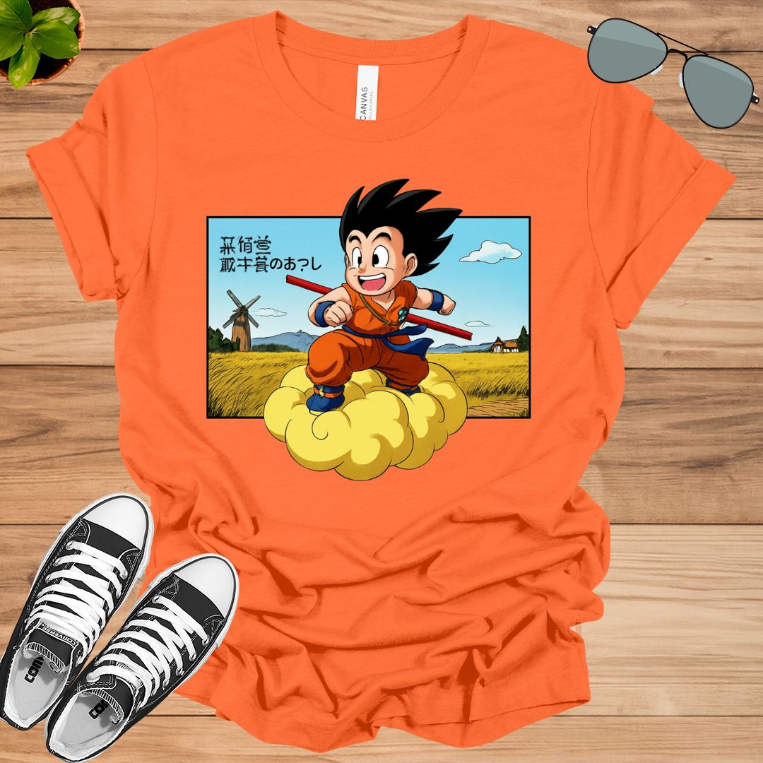 Cute Goku T-Shirt | Dragon Ball Anime Graphic Tee