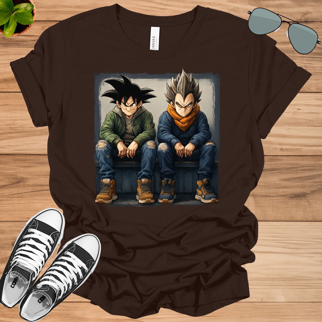 Unisex Goku Vegeta T-Shirt | Dragon Ball Anime Streetwear Tee