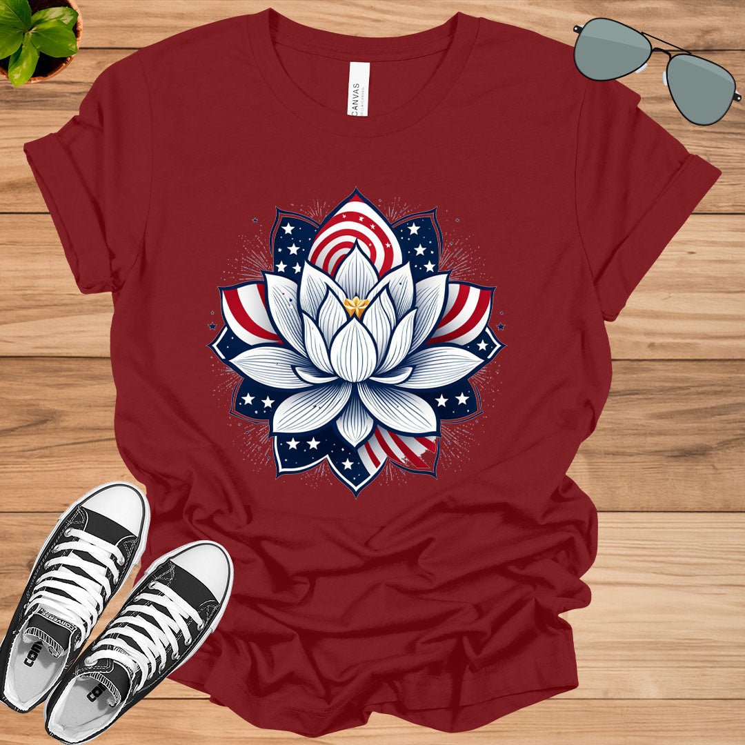 Lotus For Potus Shirt Vintage, Harris Shirt, Kamala Harris Shirt, Harris 2024, Kamala 2024 Shirts, 2024 Election, Vote For Harris, USA Flag Unisex t - shirt - tee1spread