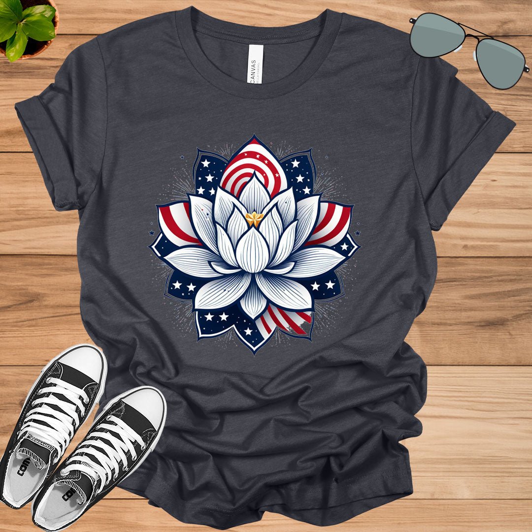 Lotus For Potus Shirt Vintage, Harris Shirt, Kamala Harris Shirt, Harris 2024, Kamala 2024 Shirts, 2024 Election, Vote For Harris, USA Flag Unisex t - shirt - tee1spread