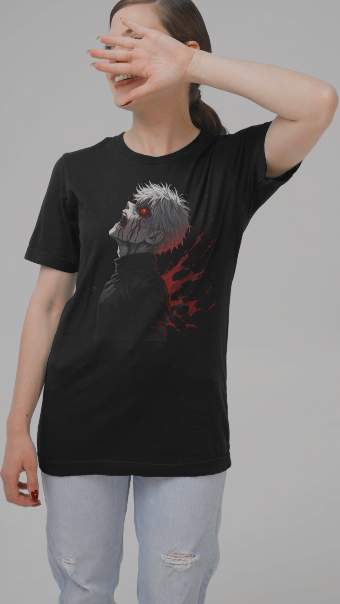 Tokyo Ghoul Ken Kaneki T-Shirt | Unisex Washed Anime Graphic Tee