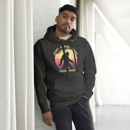 Just a Girl Who Loves Sasquatch - Bigfoot Girl Unisex Hoodie.